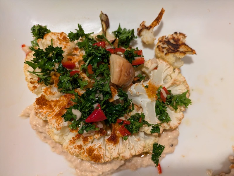 cauliflower chimichurri